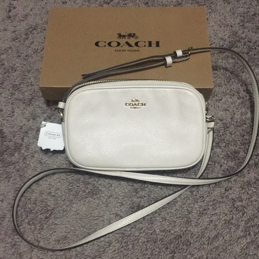 Coach Chalk White Small Crossbody Bag